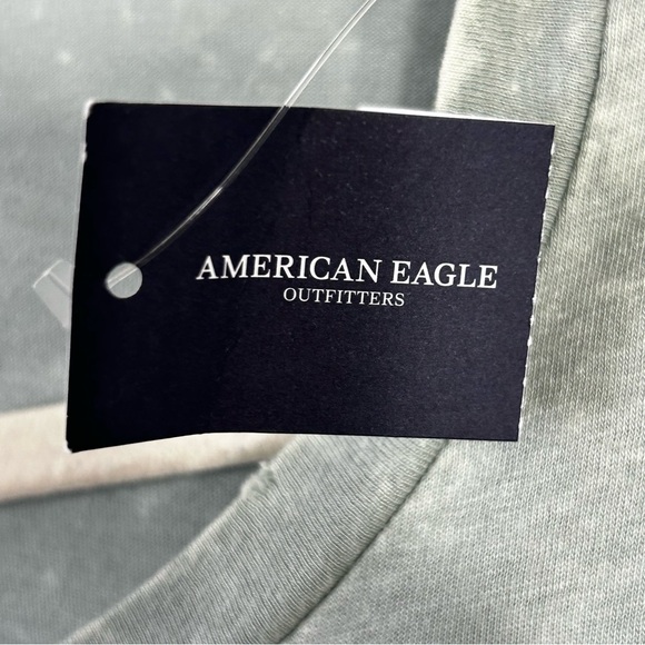 American Eagle Distressed Deconstructed Gorpcore Grunge Ruffle Flounce Top Sz S - Picture 8 of 11